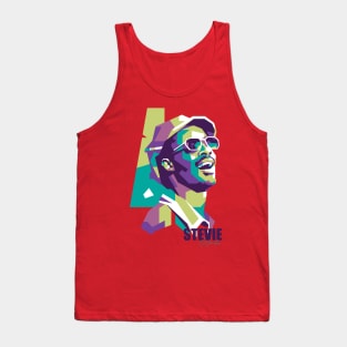 Stevie Wonder Popart Tank Top